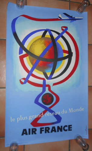Affiche air france ancienne - france,,