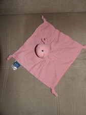Doudou Plat Lange Baleine Rose
