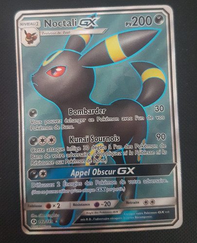 Carte pokémon noctali - noctali, gx