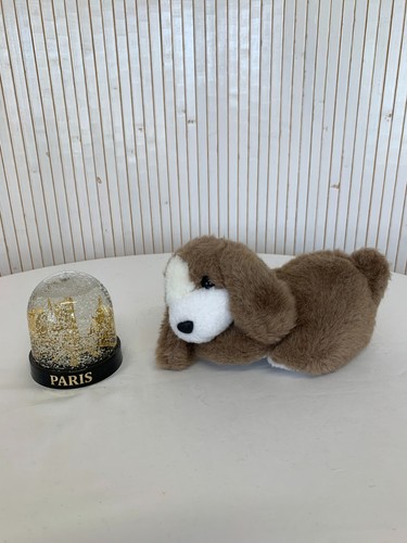 Peluche chien couché oreilles - peluche,