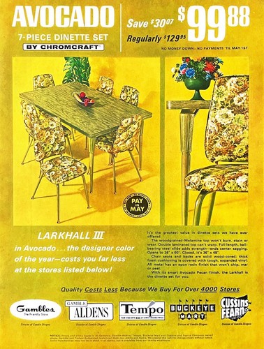 1969 avocado dinette - 1969,
