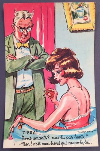 Carte postale humoristique - carte,