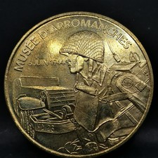 JETON TOURISTIQUE MDP 2008 ARROMANCHES MUSEE DU DEBARQUEMENT D DAY WW2 / MEDAILL