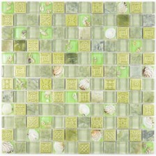 Mosaïque translucide cristal