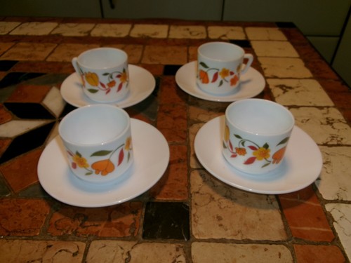 Arcopal tasses avec sous - 4,