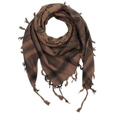 Kufiya Têtes de morts avec sabre marron noir Shemagh foulard Arafat