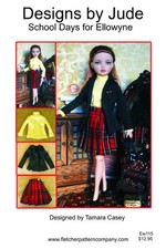 École Jours Poupée Vêtements Couture Motif Ellowyne Wilde, Tonner
