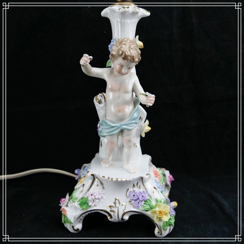 Pied lampe porcelaine - pied, de