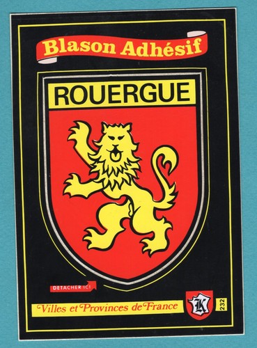 Blason écusson adhésif - adhésif,