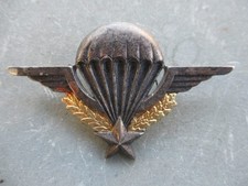 (8) Rare insigne militaire brevet parachutiste numéroté 659*** Delsart Sens Para