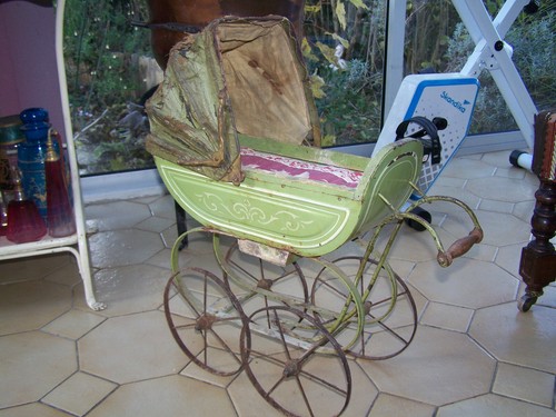 Ancien jouet landau epoque - landau,
