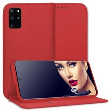 Coque Housse Etui à clapet pour Samsung Galaxy S20 Plus rouge Bookstyle Flip