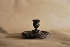 Bougeoir à Main Ancien en Bronze  XIXè Antique Candle Holder
