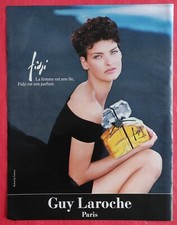 Publicité presse 1990 Parfum FIDJI de Guy LAROCHE & TRESOR de LANCÔME  Paris