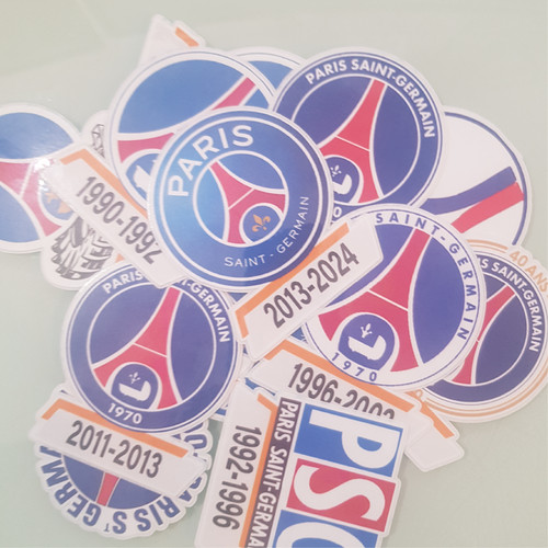 évolution logo du psg - du,