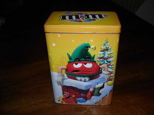Boîte en métal - m's, noël