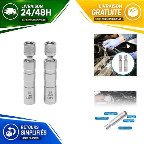 Clé bougie pièces 14mm - clé,