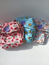 BAMBINO MIO Lot de trois couches lavables "One Size" Tout-en-un pour bébé 0/18M