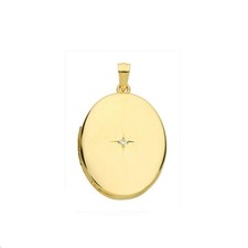 Médaillon ovale diamant
