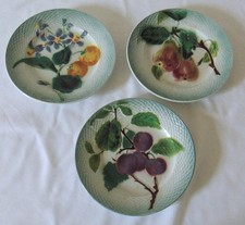 3 ASSIETTES FAIENCE BARBOTINE