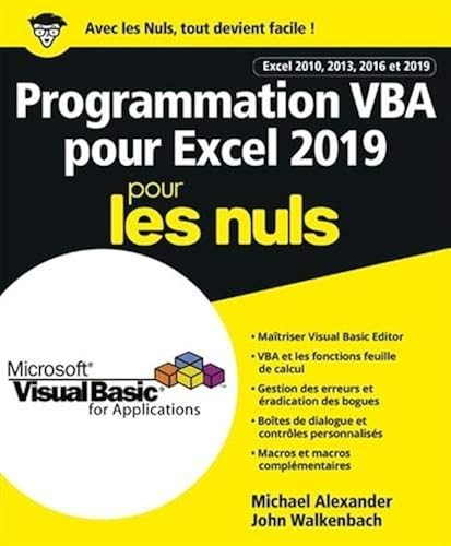 Programmation vba pour excel - vba,