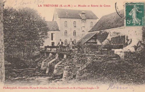 Cpa trétoire moulin - la,