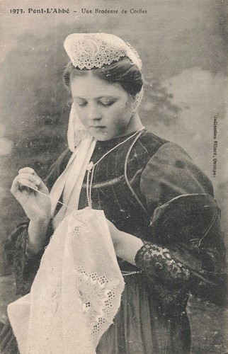 Pont abbe une brodeuse - une, de