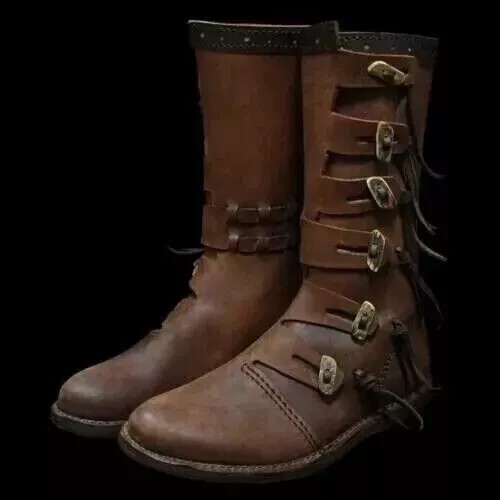 Bottes médiévales cuir - bottes, en