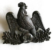 GARDE NATIONALE PLAQUE DE SHAKO 25 EME LIGNE LOUIS PHILIPPE *