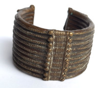 Bracelet en bronze LOBI (Burkina Faso) diamètre 60 mm - Art africain