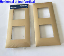 Arnould  Evolution OR Satiné,Lot 2 Doubles Plaque Enjoliveur,prise,Inter