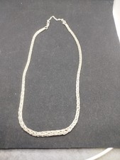 Collier maille palmier Argent