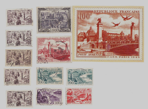 Lot timbres france poste - , 11