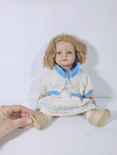 Jouet Poupée en Composite Yeux Dormeurs 35cm / 1930-1940's France