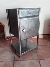 Meuble Métal Table Chevet Hôpital Ancien Vintage Design 50's