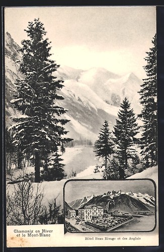 Cpa chamonix hotel beau - cpa,