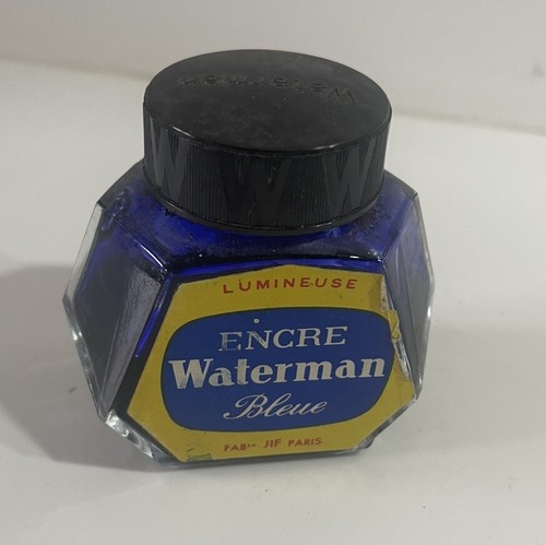 Flacon encre waterman bleu - flacon,