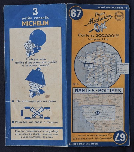 Carte michelin nantes - carte,