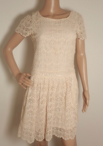 Robe dentelle guipure - en,