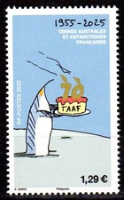 Timbre TAAF 2025 70 ans des