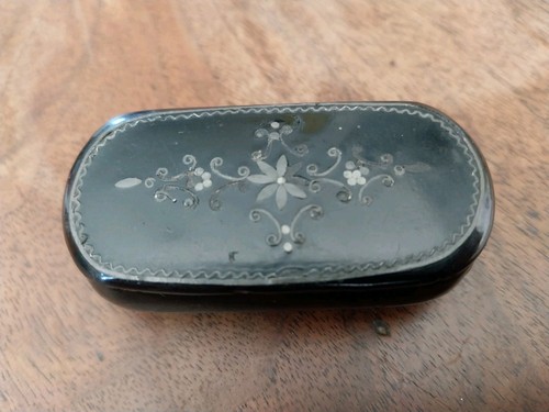 Tabatiere ancienne carton - tabatiere,