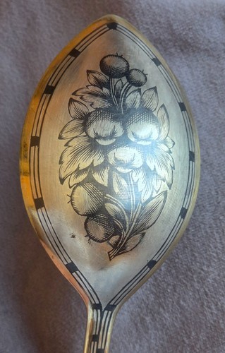 Cuillère russe vermeil - en,