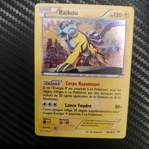 Carte pokémon raikou holo - carte,