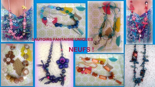 Sautoirs artisanaux uniques - sautoirs,