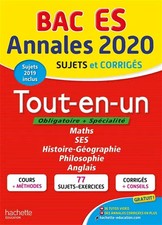Annales Bac 2020 Tout-en-un