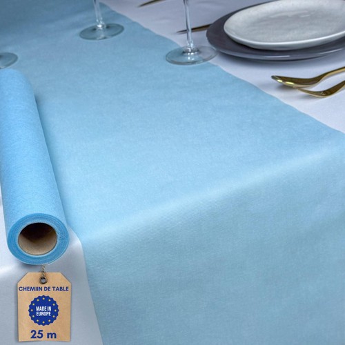 Chemin table bleu - table,