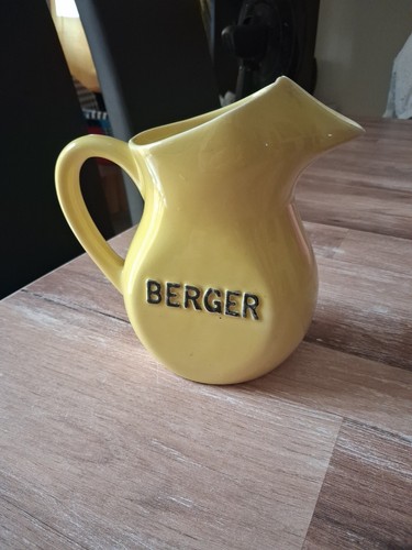 Ancien pichet berger - ancien, jaune