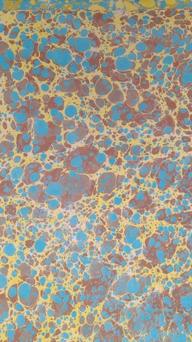Papier marbré cuve de - papier,