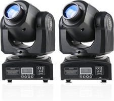 Projecteur LED à Tête Mobile DMX512 - 2 Pièces - Avec Lyre - 8 Gobos - 8 Couleur