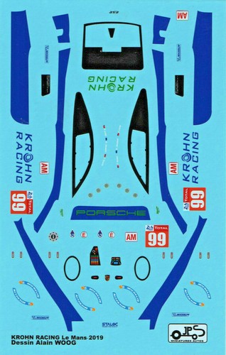 Decal porsche 991rsr lm - porsche,